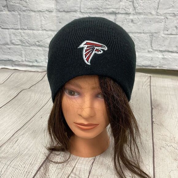 NFL Atlanta Falcons youth kids black knit beanie OS - Picture 1 of 4